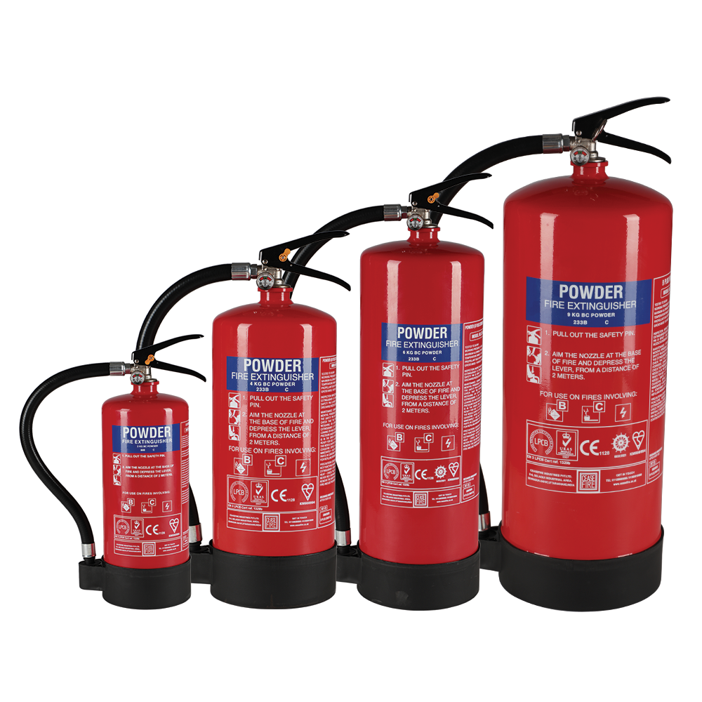 B+ Powder Based Extinguishers